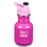 KLEAN KANTEEN KID 355ML 12 OZ SPORTS BUBBLEGUM PINK BPA FREE WATER BOTTLE SAVE !