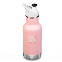 KLEAN KANTEEN KID CLASSIC INSULATED 355ML 12OZ SPORTS CAP PINK BALLET SLIPPER BOTTLE