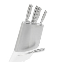 Stanley Rogers 6 Piece Modern Steel 6pc Knife Block Set