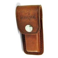 NEW SCHRADE YULS1 Brown Medium Leather Sheath