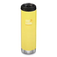 KLEAN KANTEEN TKWIDE INSULATED 20oz 592ml BUTTERCUP YELLOW W/ Cafe Cap