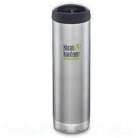 Klean Kanteen TKWide 20oz 592ml Insulated Black W/ Cafe Cap Drink Bottle