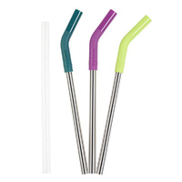 KLEAN KANTEEN 3 PACK STEEL STRAW SET COLOUR 6164 , PINTS & TUMBLERS , 10MM