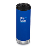KLEAN KANTEEN 16OZ / 473ML TKWIDE INSULATED CAFE CAP BOTTLE - DEEP SURF
