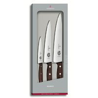 Victorinox 3 Piece Rosewood Carving Kitchen Knife Set 5.1050.3 Gift Box 3pc