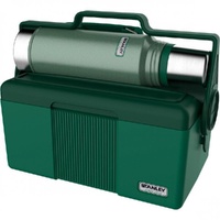 New Stanley Heritage 6.6 Litre 7Qt Cooler + 1 Litre Flask Bottle Combo - Green