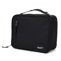NEW PACKIT VERTICAL COOLER LUNCH BAG FREEZE AND GO - BLACK PACK IT USA DESIGN