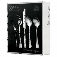 Stanley Rogers 30 Piece Stainless Steel Bolero 30pc Cutlery Set