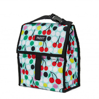 NEW PACKIT PERSONAL COOLER LUNCH BAG FREEZE AND GO - CHERRY DOTS PACK IT USA DESIGN