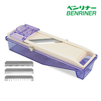 Benriner No.2 Japanese Mandoline Slicer Adjustable Vegetable 64mm w/ Catch Box