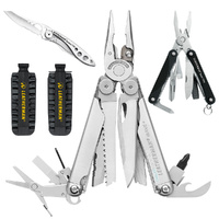 Leatherman WAVE + PLUS Multi-Tool & Sheath & Bit Kit & Black PS4 & Skeletool KBX