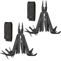 New Leatherman 2 x WAVE PLUS + BLACK Multi Tool & Molle Sheath