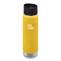 NEW KLEAN KANTEEN INSULATED WIDE 20OZ 591ML LEMON CURRY BPA FREE WATER TEA COFFEE SOUP