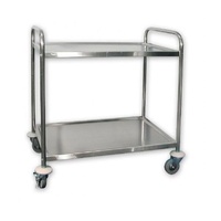 SERVING UTLITY TROLLEY 2 SHELF COMMERICAL KITCHEN RESTAURANT "FREE POSTAGE" 520