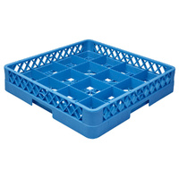 Caterrax 16 Compartment Glass Rack , 500 x 500 x 100mm