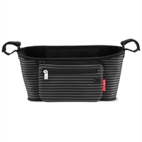 Skip Hop Grab & Go Pram / Stroller Organiser - Black / Grey Stripes 