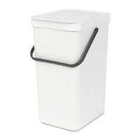 Brabantia Waste Bin Sort & Go 16 Litre , White