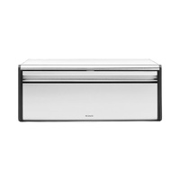 Brabantia Fall Front Bread Bin - Matte Steel