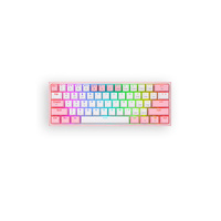 Redragon K616 RGB Fizz Pro White Pink 65% Tri-Mode Mechanical Gaming Keyboard