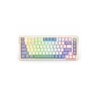 Redragon K673CPG RGB Pro White 75% Gasket Wireless Mechanical Keyboard