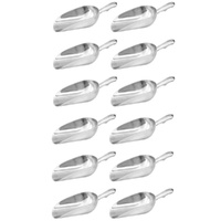 12 x Scoop with Round Bottom 340ml / 12oz Aluminium Ice / Ingredients / Serving