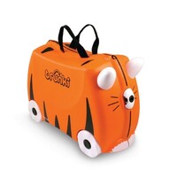 NEW TRUNKI RIDE ON SUITCASE TOY BOX CHILDREN KIDS LUGGAGE - TIPU TIGER ORANGE 