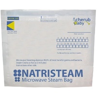 NEW CHERUB BABY NATRISTEAM MICROWAVE STERILISER BAGS 6 PACK