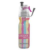 NEW 02 COOL MIST 'N SIP 20OZ 590ML WATER DRINK BOTTLE WATERCOLOUR 02COOL O2COOL