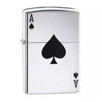 Zippo Lucky Ace High Polished Chrome Windproof Lighter