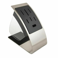 NEW SCANPAN ECLIPSE 7 SLOT KNIFE BLOCK - EMPTY (NO KNIVES)