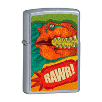 NEW ZIPPO STREET CHROME T-REX LIGHTER