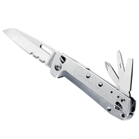 LEATHERMAN FREE K2X MULTI-TOOL & POCKET KNIFE , 8 TOOLS SILVER