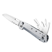 LEATHERMAN FREE K4X MULTI-TOOL & POCKET KNIFE , 9 TOOLS SILVER