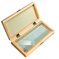BARSKA 50 PREPARED MICROSCOPE SLIDES WITH WOODEN CASE AF11564