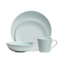 ROYAL DOULTON GORDON RAMSAY MAZE BLUE 16PC DINNER STONEWARE SET , SET OF 16