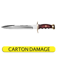 NEW MUELA PIG HUNTER 26 HUNTING KNIFE , CORAL WOOD HANDLE **