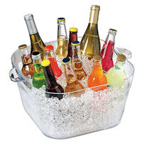 Serroni Square Party Tub Clear , 16.6 Litre
