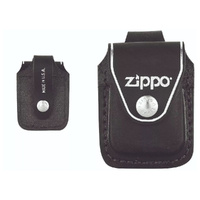 Zippo Black Leather Pouch with Loop 