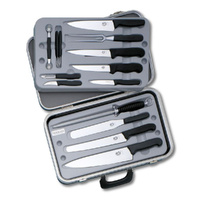 Victorinox Small chef's case of Knives , Black Handle 5.4913