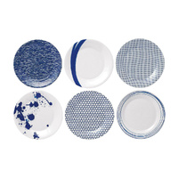 Royal Doulton 6pc Pacific 23.5cm Plate , Set of 6 