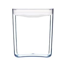 CLICKCLACK 2.8L PANTRY CUBE CONTAINER W/ LID WHITE 2800ML AIR TIGHT