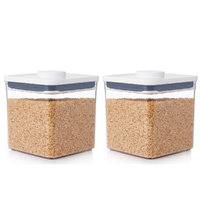 OXO Good Grips Pop 2.0 Big Square Short Container 2.6L - Set of 2