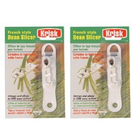 Krisk Bean Slicer White , Pack of 2