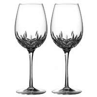 Waterford Lismore Essence Crystal Goblet Glasses , 2pc Set