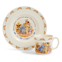 Royal Doulton Bunnykins Christening Mug & Plate 2 Piece Set 