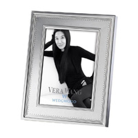 Wedgwood Vera Wang Grosgrain Silver Giftware Frame 5"x7"