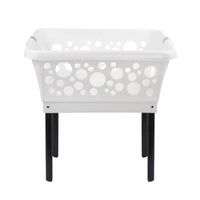 White Magic Laundry Basket on Legs , 50L Capacity