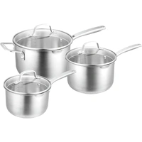 Pyrolux 3 Piece Radius 85 16cm, 18cm & 20cm Saucepan Set , 3pc