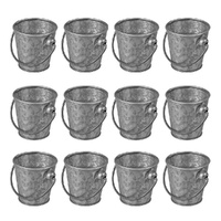 Moda Brooklyn Mini Galvanised Cutlery Bucket 80x80mm , Set of 12