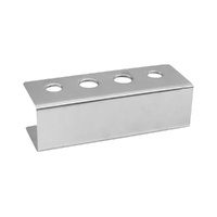Trenton Ice Cream Cone Holder 4 Holes Rectangular Stainless Steel 